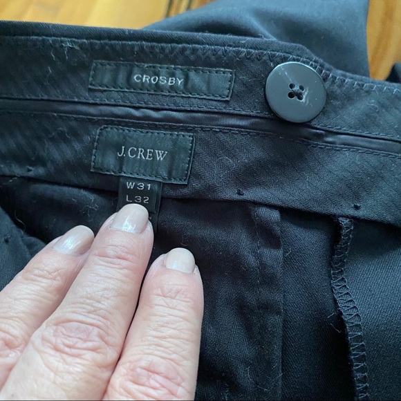 J. CREW CROSBY SATIN STRIPED SUIT PANTS - Picture 10 of 12